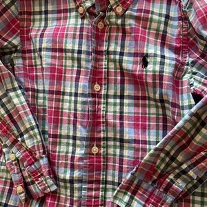 Polo Plaid Button Up. 3T. Perfect for spring!